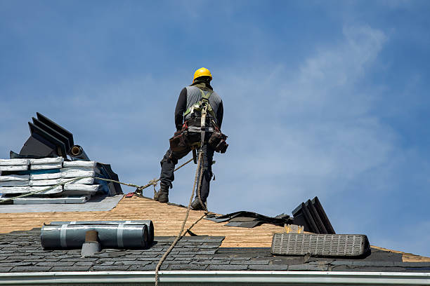 Professional Roof Installation technician working in Mathews, VA